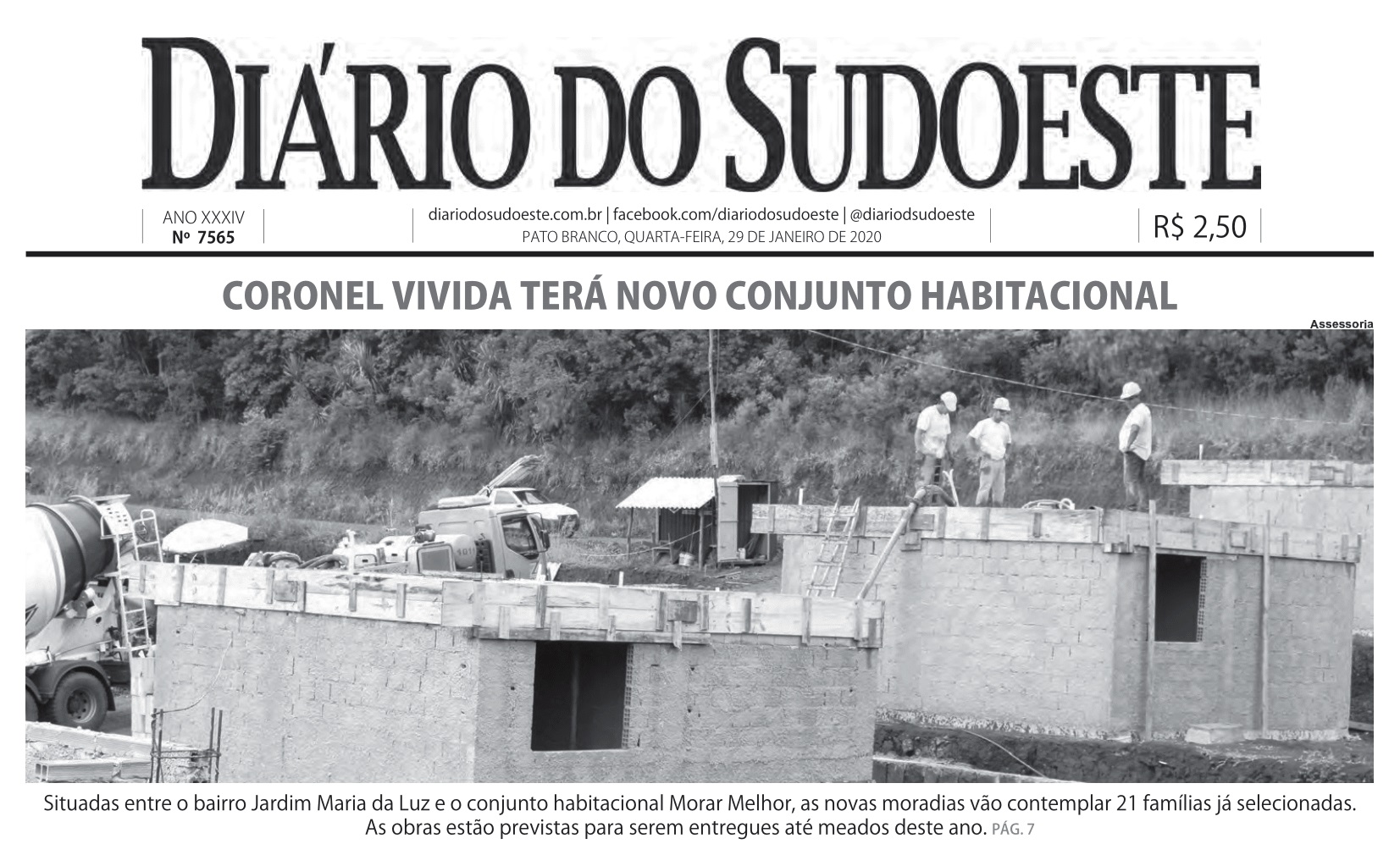 Coronel Vivida constrói novo conjunto habitacional