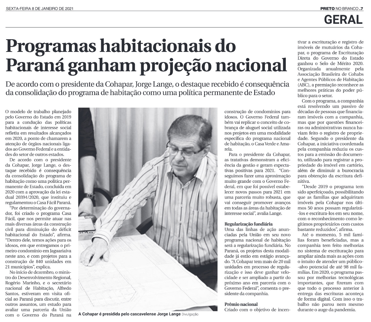 Programas habitacionais do Paraná ganham projeção nacional