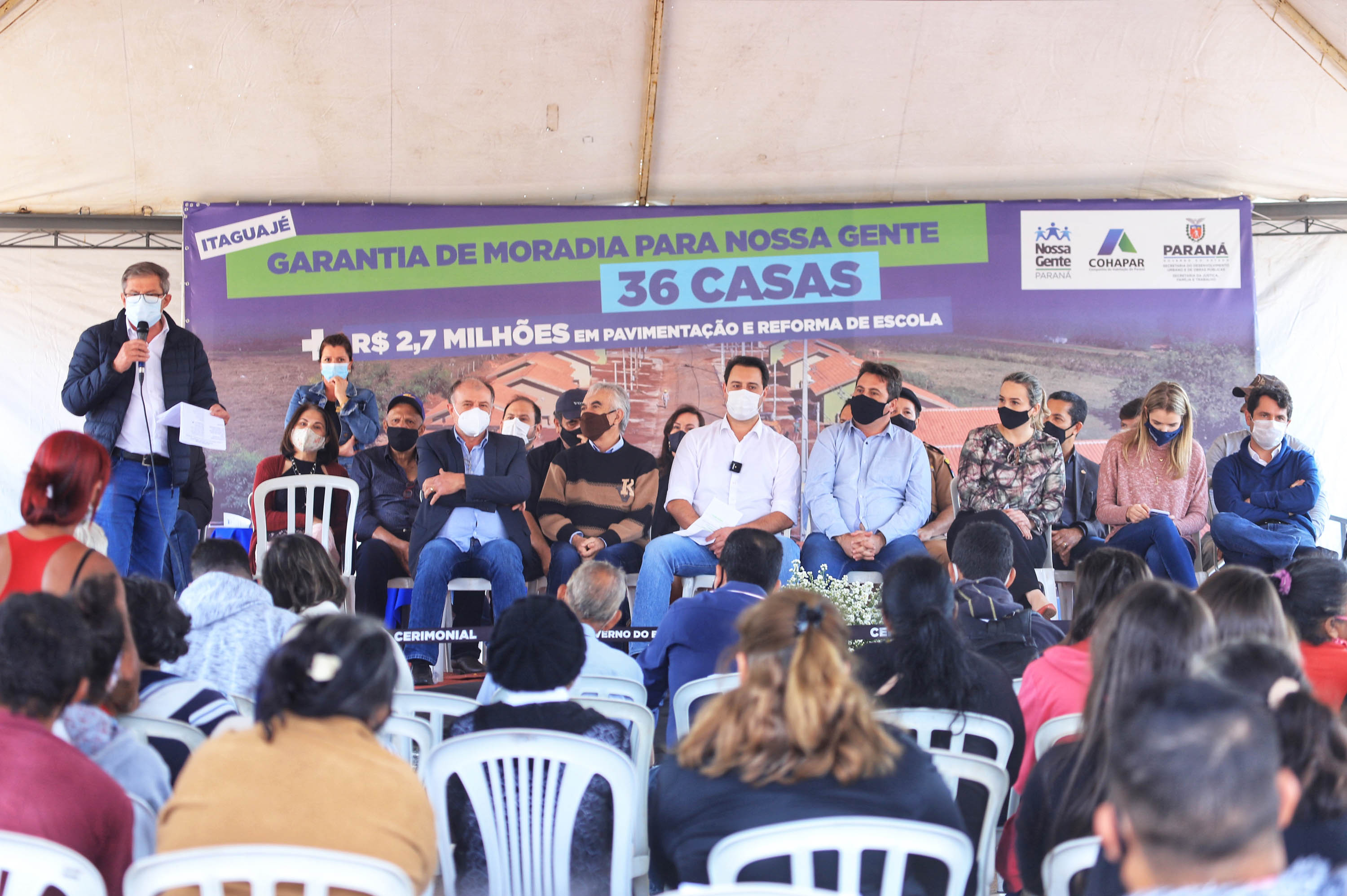 36 famílias em situação de vulnerabilidade social recebem novas casas em Itaguajé