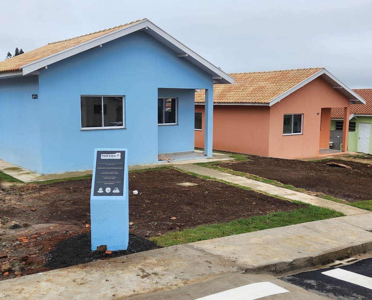 Em Coronel Domingos Soares, 29 famílias recebem moradias financiadas pela Cohapar