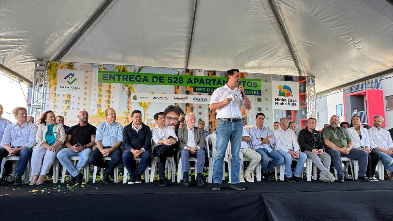 Sonho realizado: governador entrega residencial com 528 apartamentos em Guarapuava