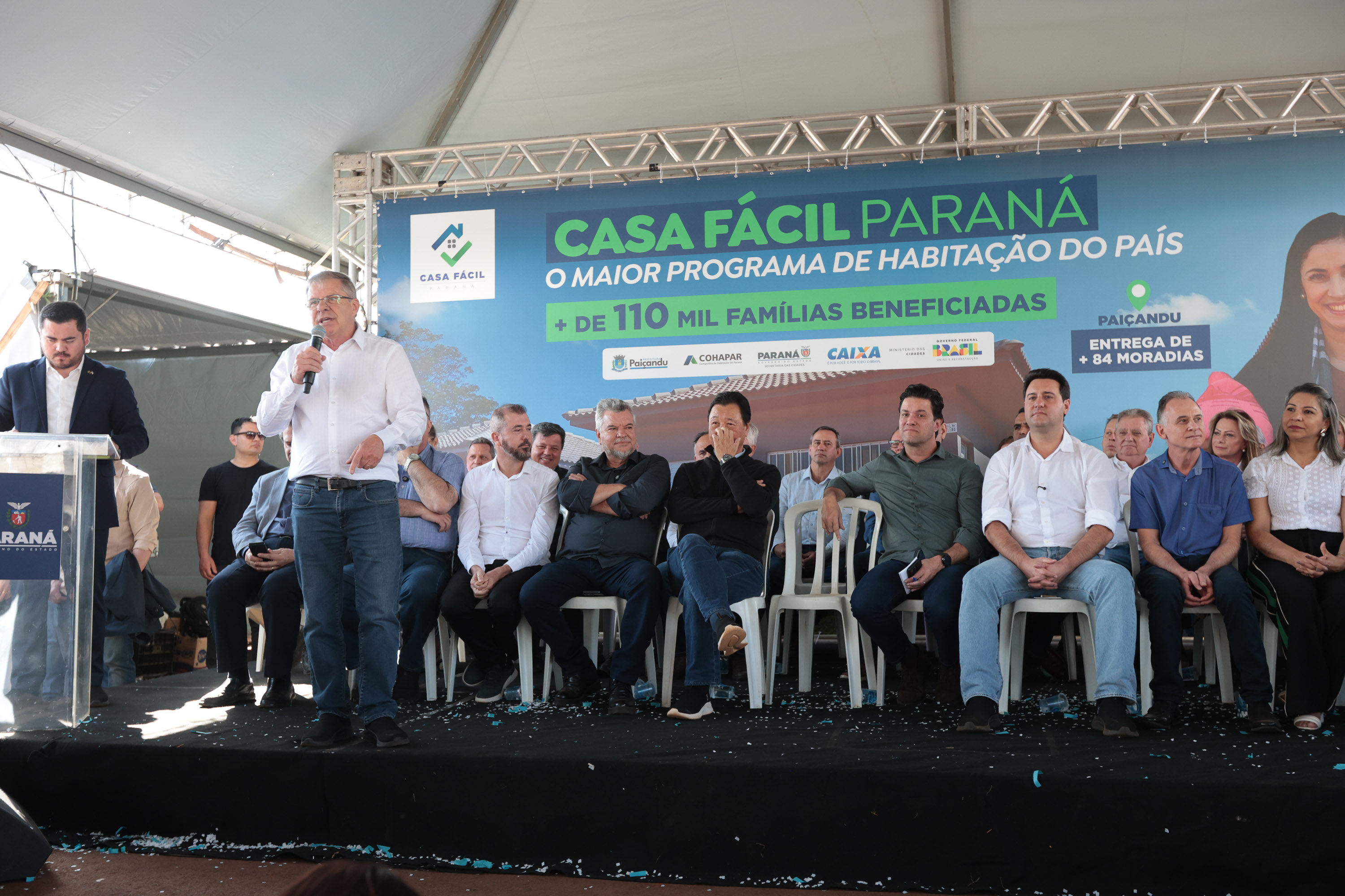 Casa Fácil: governador entrega residencial com 84 moradias em Paiçandu