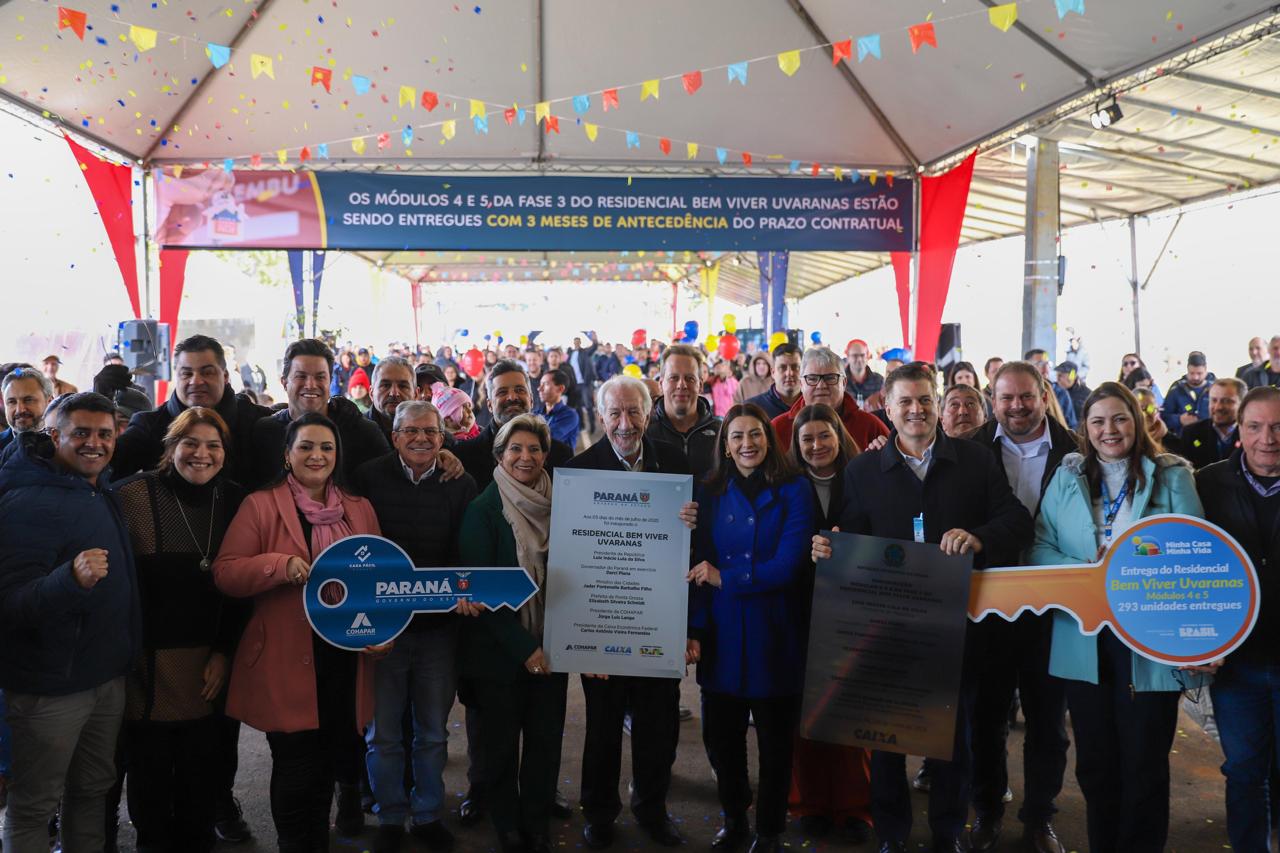 Erguido com apoio do Estado, bairro planejado de Ponta Grossa recebe 293 moradores
