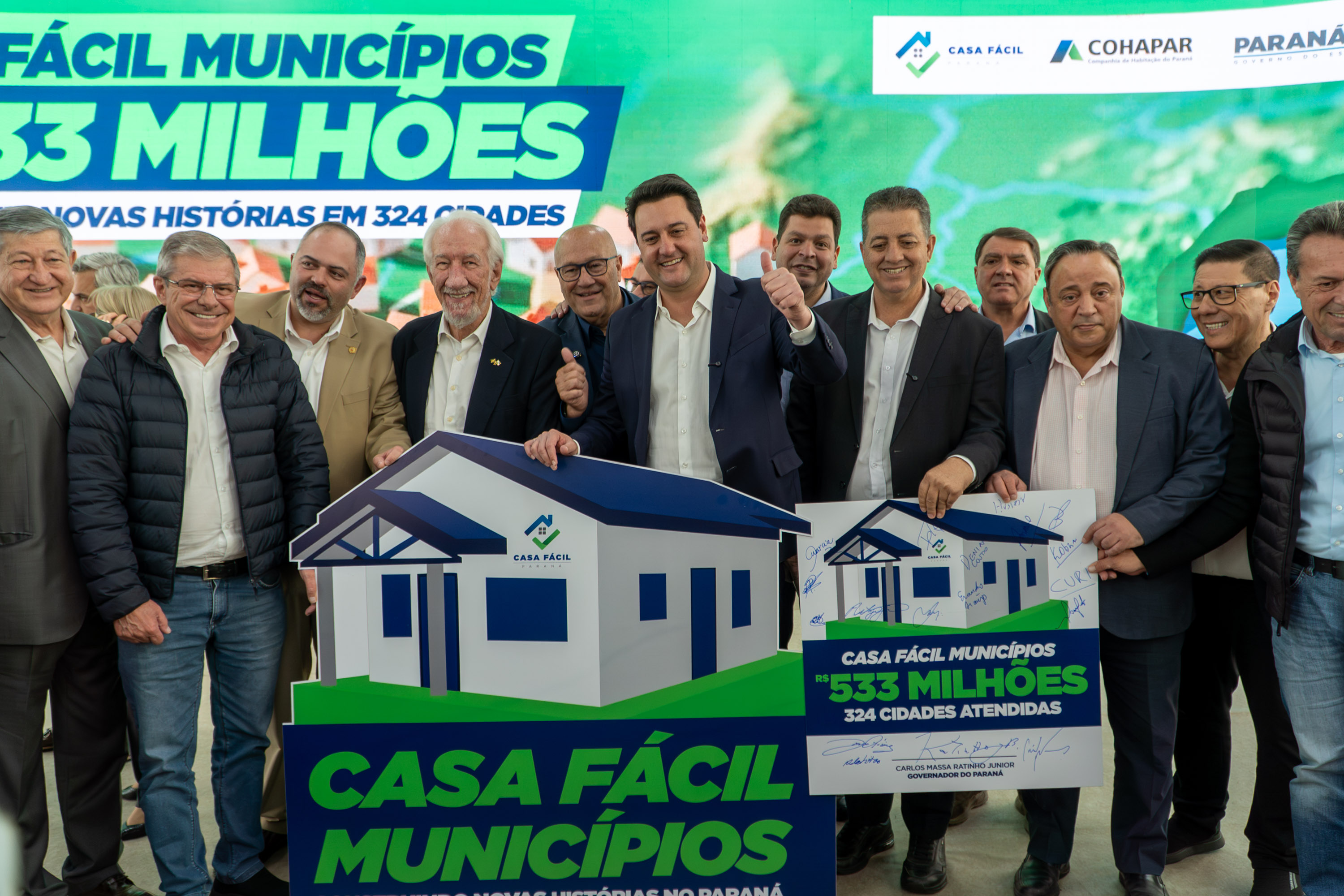Governador anuncia R$ 533 milhões para construção de casas em 324 municípios