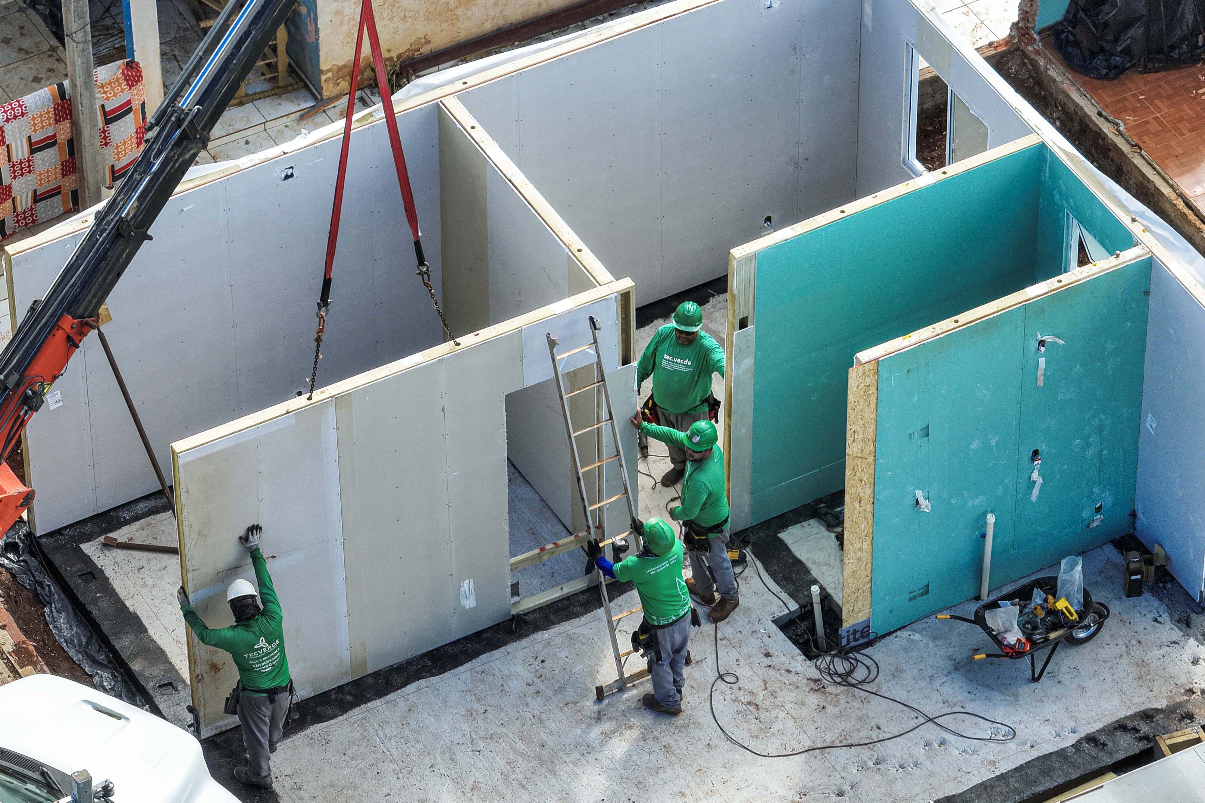 Cinco casas novas estão em construção em Rio Bonito do Iguaçu