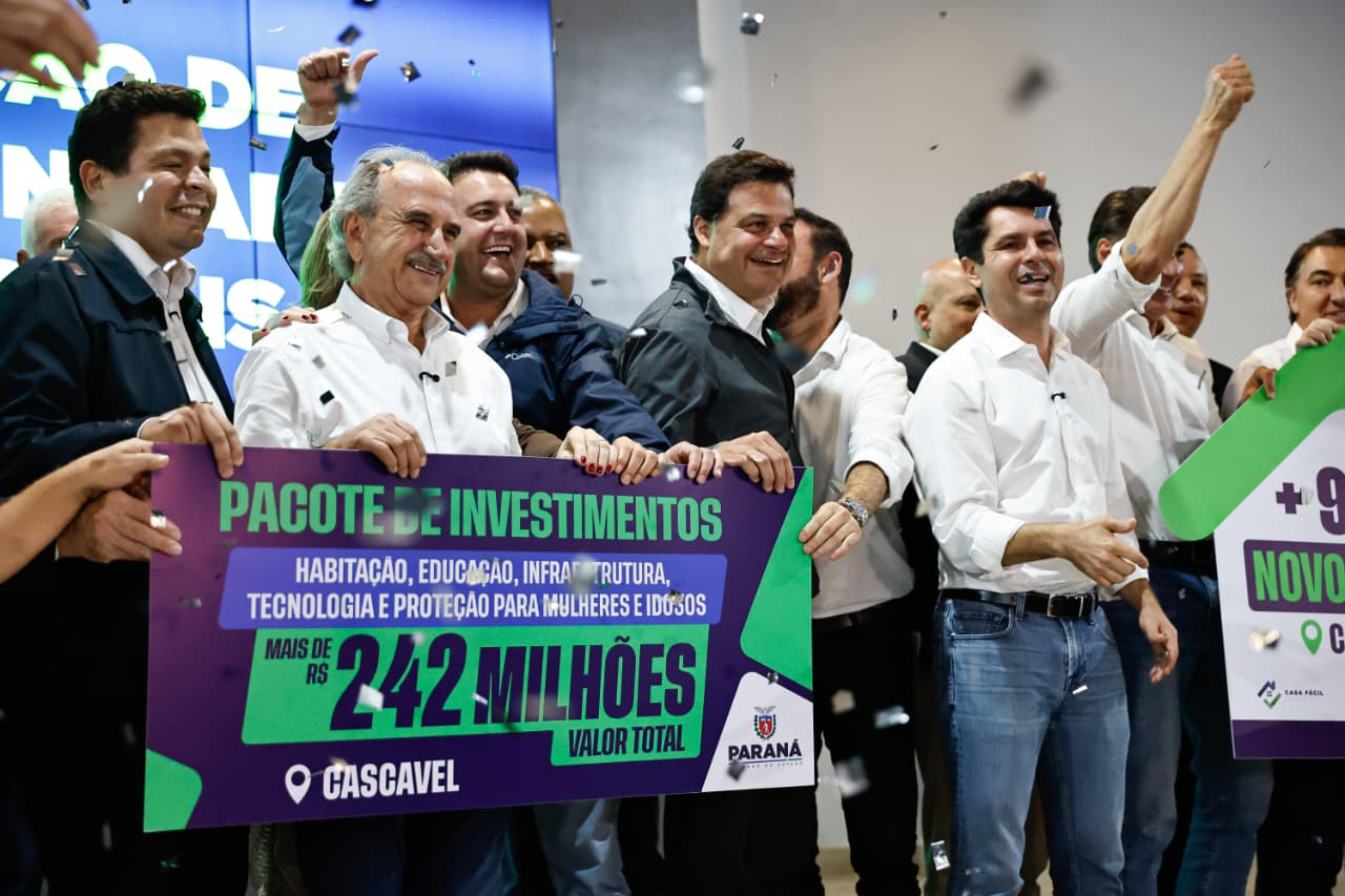 Governador autoriza 964 moradias e R$ 242 milhões em investimentos para Cascavel