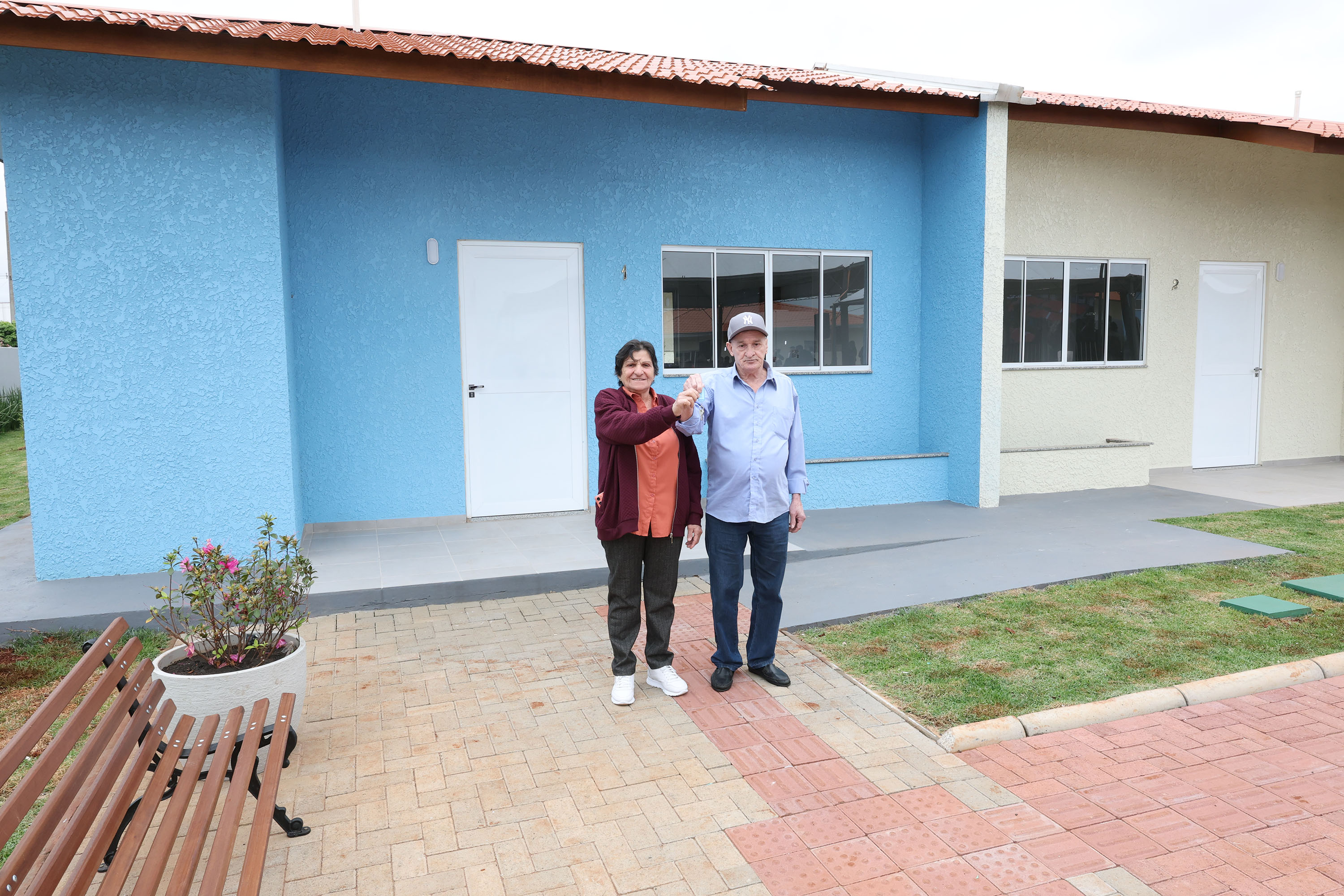 Estado inaugura 10º Condomínio do Idoso em São Miguel do Iguaçu, com 40 casas adaptadas