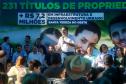 Governador entrega títulos de propriedade e libera R$ 7 milhões para Santa Tereza do Oeste