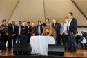 Entrega de moradias para 100 famílias de Marechal Cândido Rondon, no Oeste do Paraná, nesta segunda-feira (15). Marechal Cândido Rondon, 15/07/2019 -  Foto: Geraldo Bubniak/ANPr