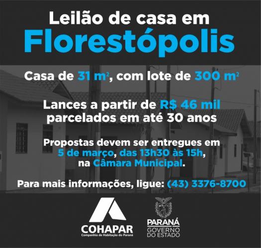 Venda Pública de Imóvel - Florestópolis