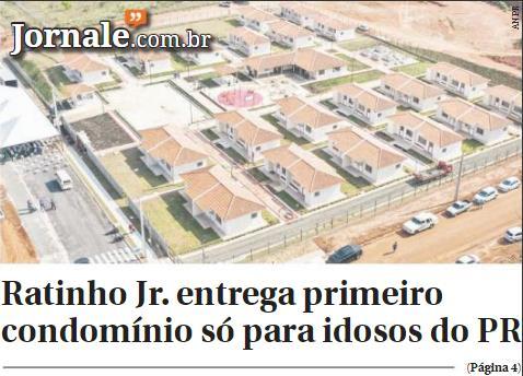 Ratinho Jr. entrega priemiro condomínio só para idosos do PR