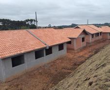 Casas em obra Cohapar Rebouças