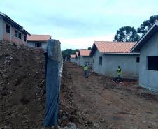 Casas em obra Cohapar Rebouças