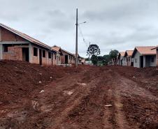 Casas em obra Cohapar Rebouças