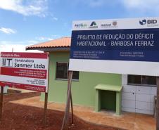 Projeto de casas populares da Cohapar é concluído em Barbosa Ferraz