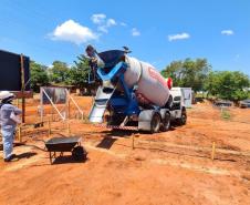 Avançam as obras de moradias populares em Itaguajé e Flórida