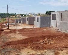 Construção de 28 casas populares chega a 20% em Lunardelli