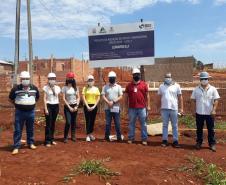 Construção de 28 casas populares chega a 20% em Lunardelli