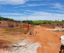 Obras de 36 casas populares avançam em Itaguajé