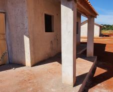 Construção de 41 casas populares em Jardim Alegre chega a 65% de execução