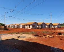 Construção de 41 casas populares em Jardim Alegre chega a 65% de execução