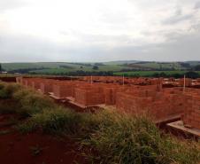 Obras de 75 casas populares do programa Vida Nova avançam em Jandaia do Sul