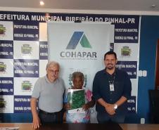 Cohapar entrega 257 títulos de regularização fundiária em Douradina, Ribeirão do Pinhal e Turvo