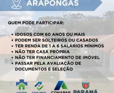 Inscrições para o condomínio do idoso de Arapongas vão até 10 de novembro