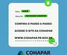 Cohapar lança opção para receber o boleto mensal da prestação por e-mail