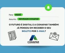 Cohapar lança opção para receber o boleto mensal da prestação por e-mail