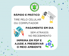 Site da Cohapar oferece opção para emitir o boleto mensal de forma imediata