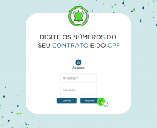 Site da Cohapar oferece opção para emitir o boleto mensal de forma imediata