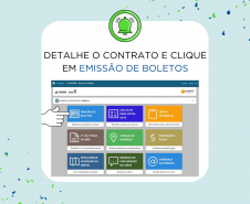 Site da Cohapar oferece opção para emitir o boleto mensal de forma imediata