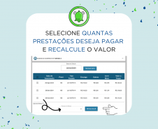 Site da Cohapar oferece opção para emitir o boleto mensal de forma imediata