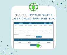 Site da Cohapar oferece opção para emitir o boleto mensal de forma imediata