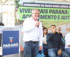 Ratinho Junior inaugura Condomínio do Idoso de Campo Mourão com 40 casas