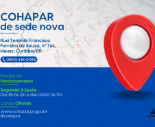 Comunicado importante: mudança de endereço da sede da Cohapar