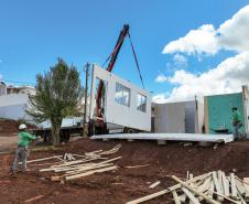 Cinco casas novas estão em construção em Rio Bonito do Iguaçu