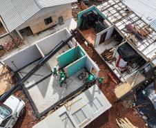 Cinco casas novas estão em construção em Rio Bonito do Iguaçu