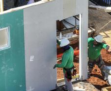 Cinco casas novas estão em construção em Rio Bonito do Iguaçu