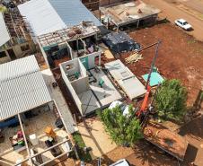 Cinco casas novas estão em construção em Rio Bonito do Iguaçu