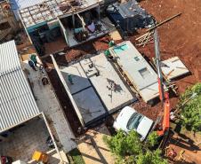 Cinco casas novas estão em construção em Rio Bonito do Iguaçu