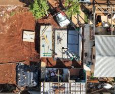 Cinco casas novas estão em construção em Rio Bonito do Iguaçu