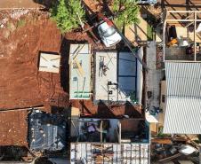 Cinco casas novas estão em construção em Rio Bonito do Iguaçu