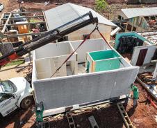 Cinco casas novas estão em construção em Rio Bonito do Iguaçu