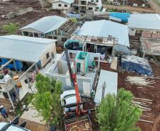 Cinco casas novas estão em construção em Rio Bonito do Iguaçu