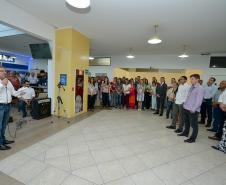 O presidente da Companhia de Habitação do Paraná (Cohapar), Jorge Lange, realizou a primeira reunião trabalho com os funcionários da empresa nesta segunda-feira (14). A assinatura do termo de posse aconteceu na última sexta-feira (11), após a indicação do governador Carlos Massa Ratinho Junior ter sido aprovada pelo Conselho de Administração da companhia.
