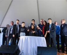 Entrega de moradias para 100 famílias de Marechal Cândido Rondon, no Oeste do Paraná, nesta segunda-feira (15). Marechal Cândido Rondon, 15/07/2019 -  Foto: Geraldo Bubniak/ANPr