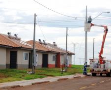 Representantes da Cohapar, Copel e Sanepar expuseram as vantagens do trabalho realizado de forma integrada entre os órgãos dentro dos projetos de construção de casas populares no Paraná em um painel do Fórum Nacional de Habitação de Interesse Social nesta quarta-feira (21).