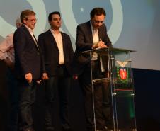 O governador Carlos Massa Ratinho Junior faz a abertura nesta quinta-feira (31),  do encontro de capacitação Governo 5.0 no Hotel Rafain Palace & Convention, em Foz do Iguaçu.